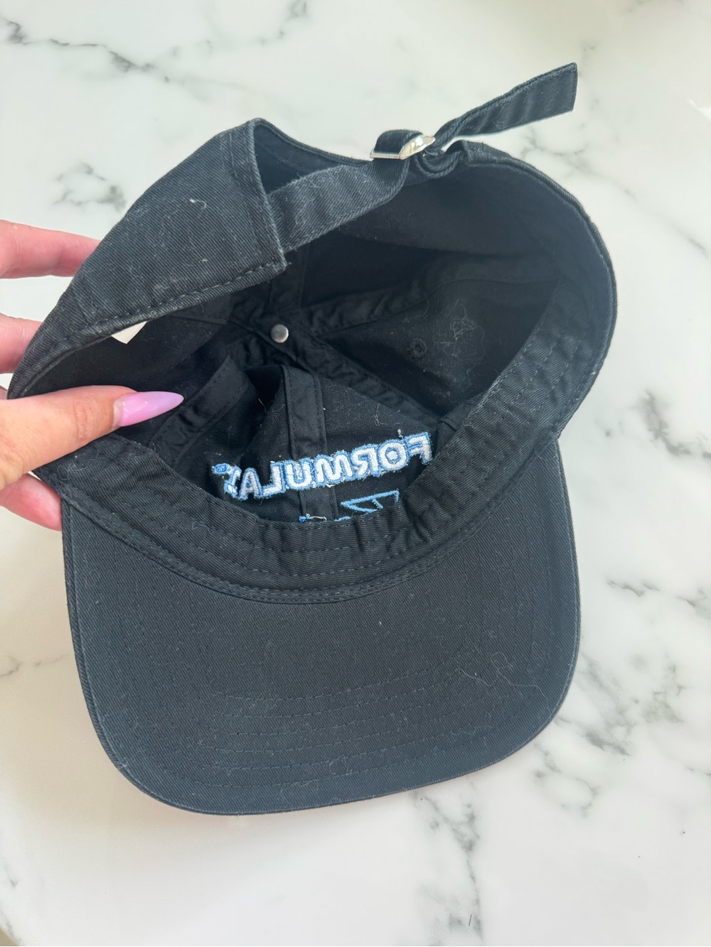Formula 1™ Racing Embroidered Black Cap - Picture 3 of 3
